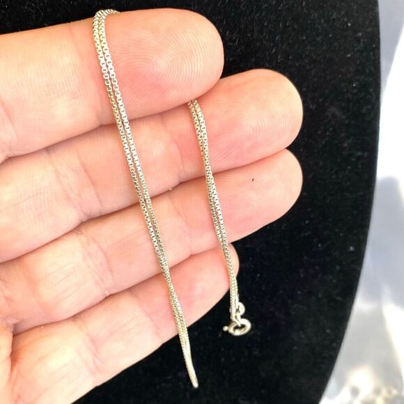 UY#x Italian Sterling 925 Silver Chain Necklace Sold - Picture 8 of 10